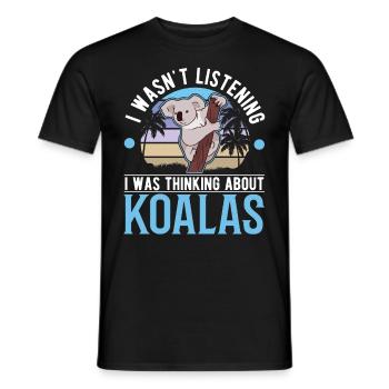 Amoureux des koalas Ours koala - T-shirt homme - noir - Devant - AI Model Male 178 light (178cm)
