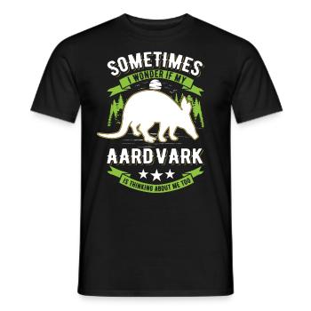 Aardvark Cadeau Aardvark - T-shirt homme - noir - Devant - AI Model Male 178 light (178cm)