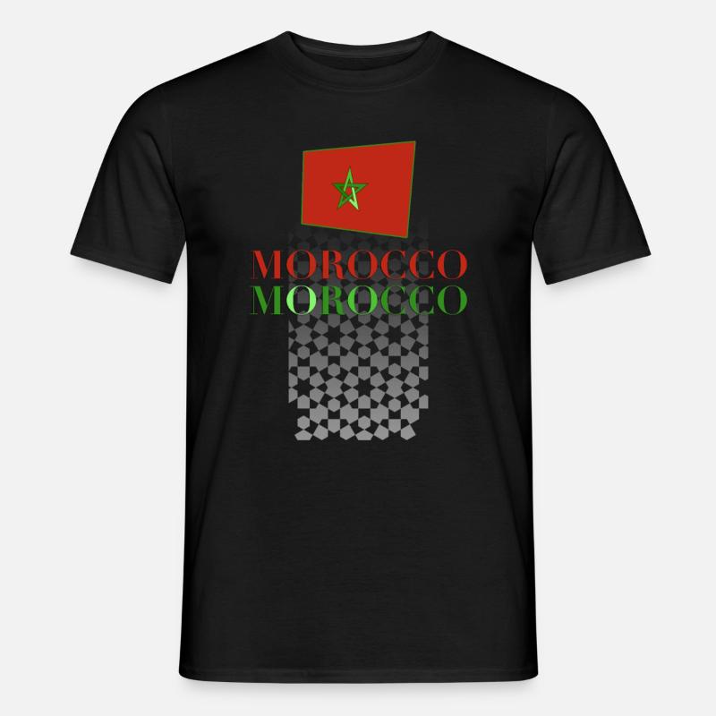 Marokko - Männer T-Shirt - Schwarz