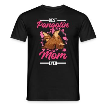 Best Pangolin Mom Ever Pangolin Mama - Männer T-Shirt - Schwarz - Vorne - AI Model Male 178 light (178cm)