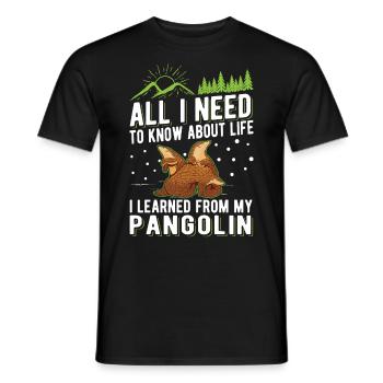 Pangolin Cadeau Pangolin - T-shirt homme - noir - Devant - AI Model Male 178 light (178cm)