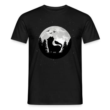 Ferret Moon Ferret Weasel - T-shirt homme - noir - Devant - AI Model Male 178 light (178cm)