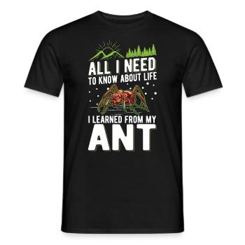 Ameisen Ameisenfarm Ameisenhaufen Feuerameisen - Männer T-Shirt - Schwarz - Vorne - AI Model Male 178 light (178cm)