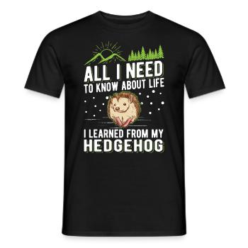 Igel Geschenk Stacheligel - Männer T-Shirt - Schwarz - Vorne - AI Model Male 178 light (178cm)