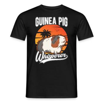 Guinea pig whisperer - Men's T-Shirt - black - Front - AI Model Male 178 light (178cm)
