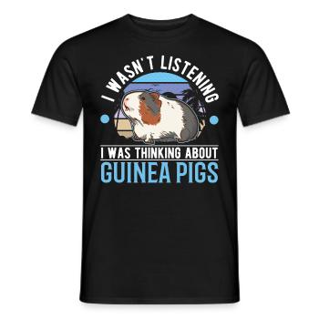 Guinea Pig Gift Guinea Pig - Men's T-Shirt - black - Front - AI Model Male 178 light (178cm)