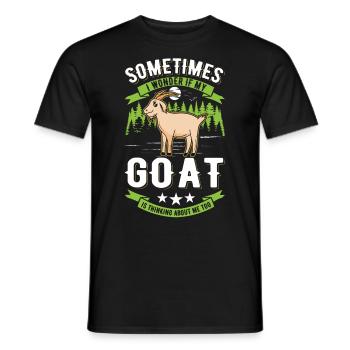 Ziegen Geschenk Ziegenwirt Ziege - Männer T-Shirt - Schwarz - Vorne - AI Model Male 178 light (178cm)