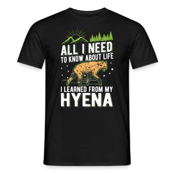 Hyäne Geschenk Erdwolf Hyena - Männer T-Shirt - Schwarz - Vorne - AI Model Male 178 light (178cm)