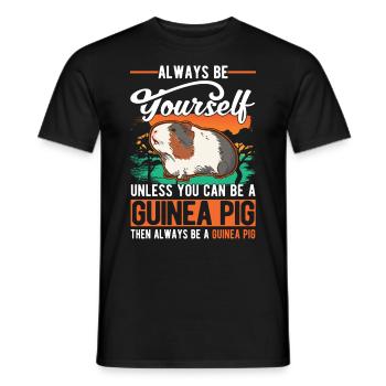 Cochon d’Inde Cadeau Cochon d’Inde - T-shirt homme - noir - Devant - AI Model Male 178 light (178cm)