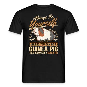 Cochon d’Inde Cadeau Cochon d’Inde - T-shirt homme - noir - Devant - AI Model Male 178 light (178cm)