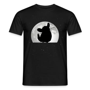 Chinchilla Moon Woolly Mouse - Men's T-Shirt - black - Front - AI Model Male 178 light (178cm)