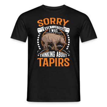 Tapir Gift Lowland Tapir Tapirdae Tapir - Men's T-Shirt - black - Front - AI Model Male 178 light (178cm)
