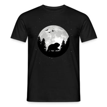 Wombat Mond - Männer T-Shirt - Schwarz - Vorne - AI Model Male 178 light (178cm)