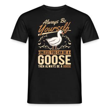 Oies Cadeau Goose Lovers Goose Éleveurs d’oies - T-shirt homme - noir - Devant - AI Model Male 178 light (178cm)