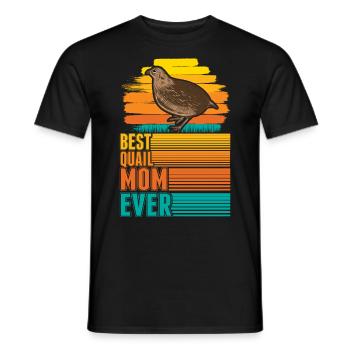 Meilleure maman de caille jamais Wachtel - T-shirt homme - noir - Devant - AI Model Male 178 light (178cm)