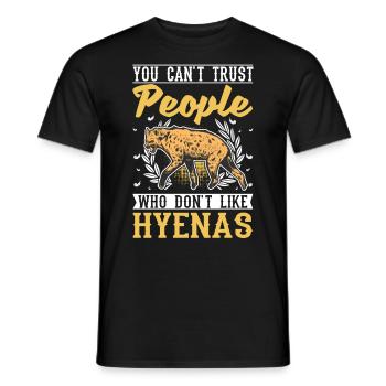 Hyène Cadeau Aardwolf Hyène - T-shirt homme - noir - Devant - AI Model Male 178 light (178cm)