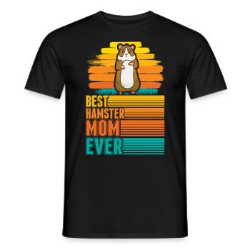 Meilleure maman Hamster Ever Hamster Mama - T-shirt homme - noir - Devant - AI Model Male 178 light (178cm)