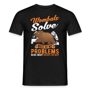 Australischer Wombat - Männer T-Shirt - Schwarz - Vorne - AI Model Male 178 light (178cm)