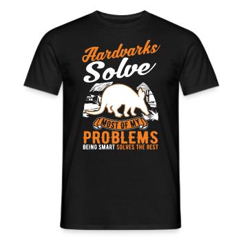 Aardvark Cadeau Aardvark - T-shirt homme - noir - Devant - AI Model Male 178 light (178cm)