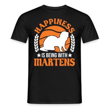 Marder Glück Nerz Dachs Baummarder - Männer T-Shirt - Schwarz - Vorne - AI Model Male 178 light (178cm)
