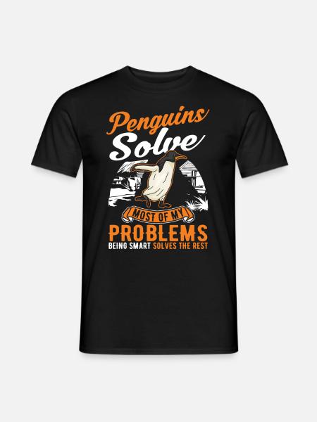 Penguin Gift Penguin - Men's T-Shirt - black