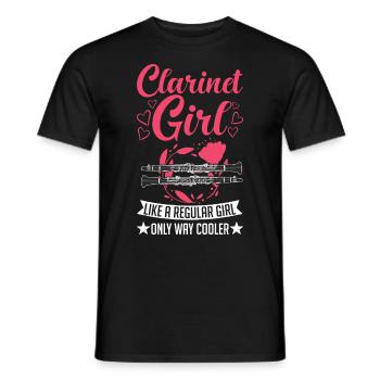 Clarinette Clarinettiste - T-shirt homme - noir - Devant - AI Model Male 178 light (178cm)