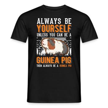 Cochon d’Inde Cadeau Cochon d’Inde - T-shirt homme - noir - Devant - AI Model Male 178 light (178cm)