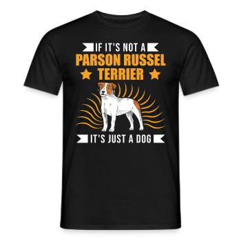 Parson Russell Terrier Owner - Men's T-Shirt - black - Front - AI Model Male 178 light (178cm)