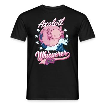 Axolotl Flüsterer Axolotl Whisperer - Männer T-Shirt - Schwarz - Vorne - AI Model Male 178 light (178cm)