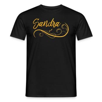 Sandra - Männer T-Shirt - Schwarz - Vorne - AI Model Male 178 light (178cm)