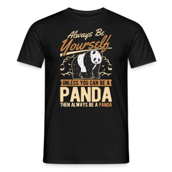 Soyez toujours vous-même Sauf si vous pouvez être un panda - T-shirt homme - noir - Devant - AI Model Male 178 light (178cm)