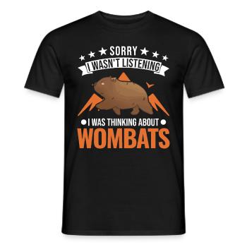 Australischer Wombat Geschenk - Männer T-Shirt - Schwarz - Vorne - AI Model Male 178 light (178cm)
