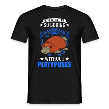Cadeau de l’ornithorynque Ornithorynque - T-shirt homme - noir - Devant - AI Model Male 178 light (178cm)