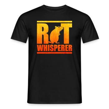 Ratten Flüsterer Hausratte Rattenbesitzer - Männer T-Shirt - Schwarz - Vorne - AI Model Male 178 light (178cm)