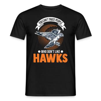 Falcon Gift Falcon Breeding Falcon Breeder Falconer - Men's T-Shirt - black - Front - AI Model Male 178 light (178cm)