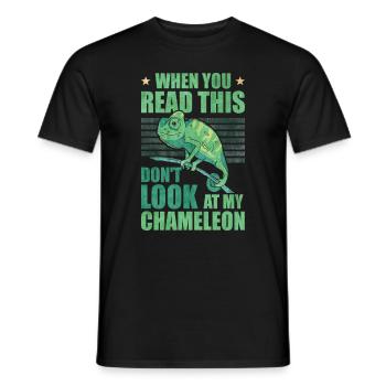 Caméléon Cadeau Caméléon - T-shirt homme - noir - Devant - AI Model Male 178 light (178cm)