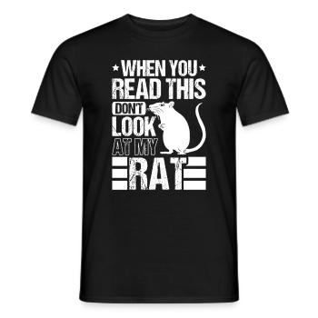 Rat Gift Rat domestique Rat Propriétaire - T-shirt homme - noir - Devant - AI Model Male 178 light (178cm)