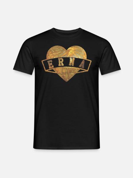 Erna Hearts Gold - Men's T-Shirt - black