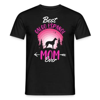 Meilleur Galgo Espanol Mom Ever Spanish Greyhound - T-shirt homme - noir - Devant - AI Model Male 178 light (178cm)