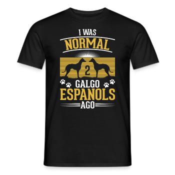 Galgo Espanol 2 Spanish Greyhounds Galgo - Men's T-Shirt - black - Front - AI Model Male 178 light (178cm)