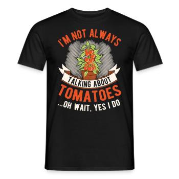 Tomate Cadeau Tomate Grower Tomates - T-shirt homme - noir - Devant - AI Model Male 178 light (178cm)
