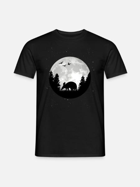 Aardvark Lune - T-shirt homme - noir