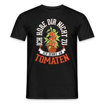 Tomaten Geschenk Tomatenzüchter Paradeiser - Männer T-Shirt - Schwarz - Vorne - AI Model Male 178 light (178cm)
