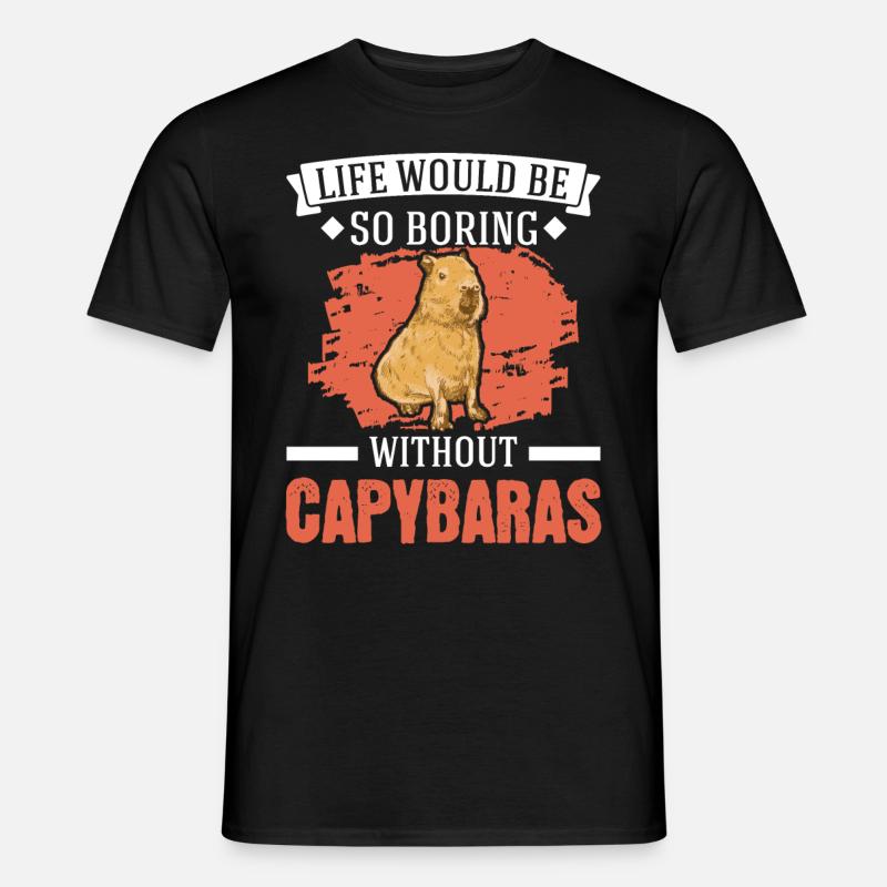Capybara Gift Capibara capybara - Men’s T-shirt - black