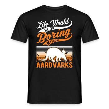 Aardvark Cadeau Aardvark - T-shirt homme - noir - Devant - AI Model Male 178 light (178cm)