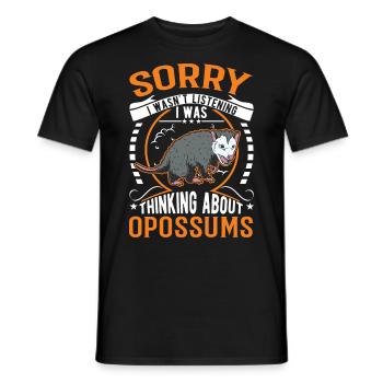 Opossum Cadeau Marsupial Opossum - T-shirt homme - noir - Devant - AI Model Male 178 light (178cm)