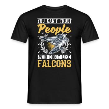 Falcon Gift Falcon Breeding Falcon Breeder Falconer - Men's T-Shirt - black - Front - AI Model Male 178 light (178cm)
