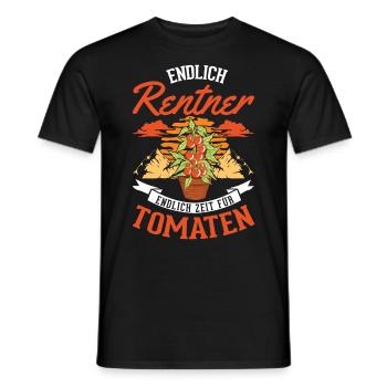Tomaten Rentner Tomatenzüchter Paradeiser - Männer T-Shirt - Schwarz - Vorne - AI Model Male 178 light (178cm)