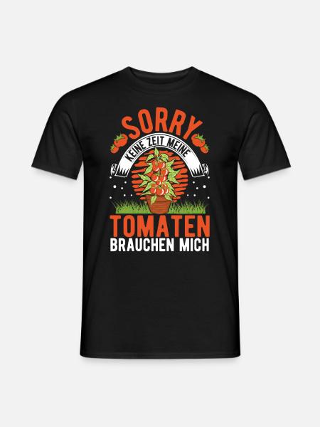 Tomaten Geschenk Tomatenzüchter Paradeiser - Männer T-Shirt - Schwarz