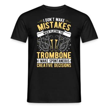 Trombone Creative Choices Tromboniste - T-shirt homme - noir - Devant - AI Model Male 178 light (178cm)